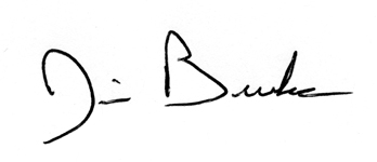 Jim Burke's sign signature