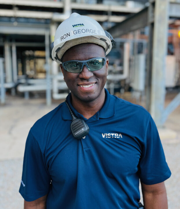 Plant Manager Ron George poses for photo at Fayette Power Plant.